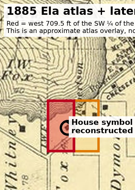 Detail: house symbol in the Goodwin strip