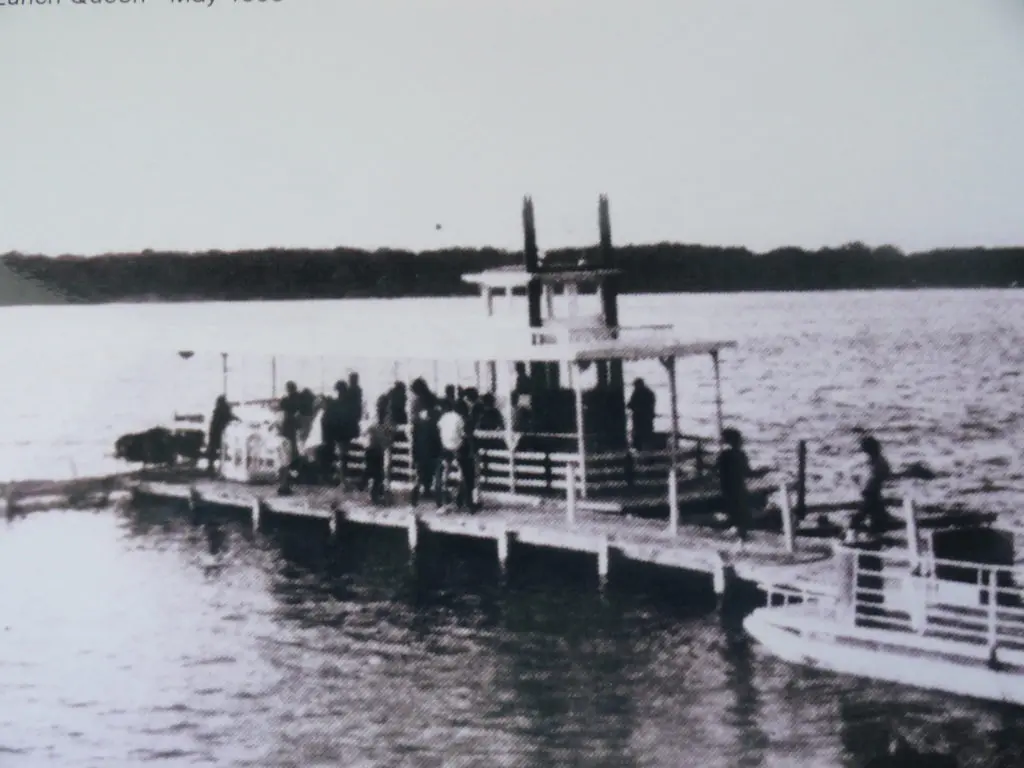 The Lake Zurich Queen paddle-wheel showboat on Lake Zurich, Illinois