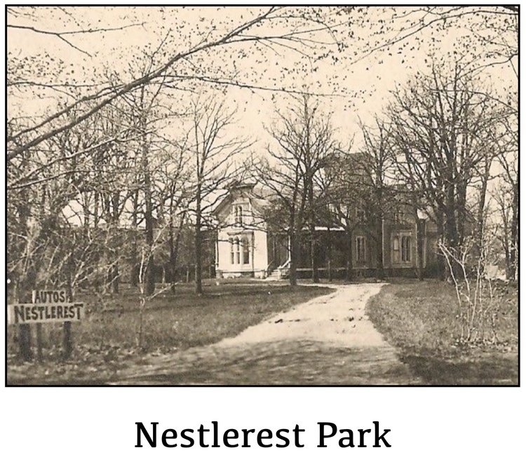 Nestlerest Park during the mid-century era, built on Isaac Fox's original Lake Zurich estate
